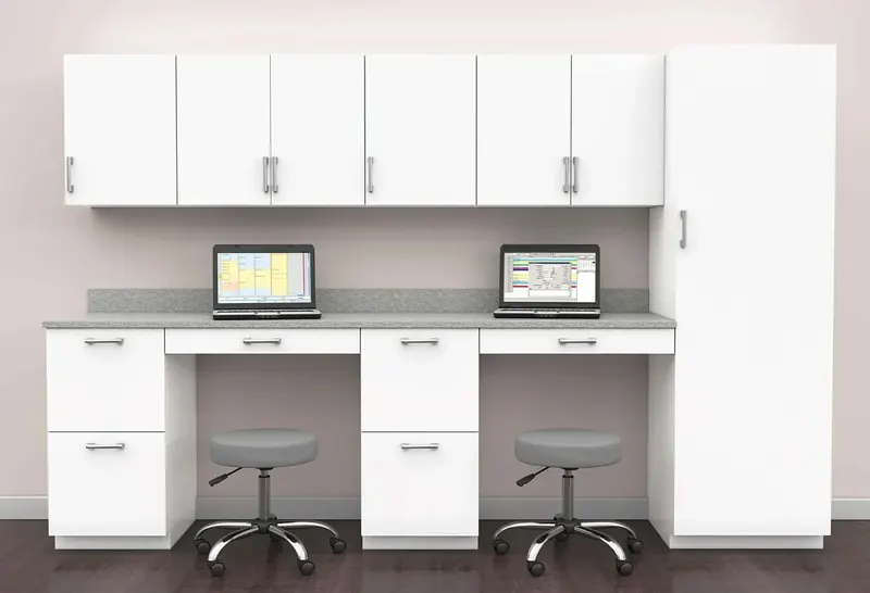 Custom laminate cabinets and casework