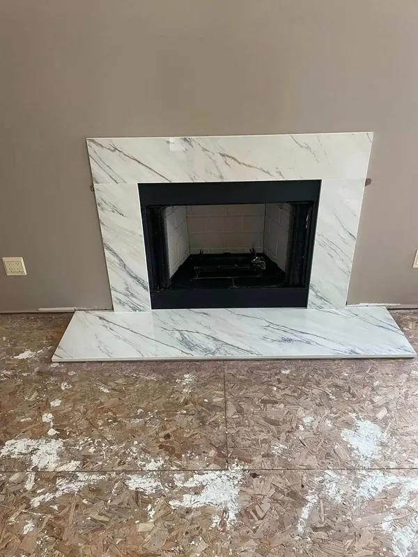 Beautifully finished quartz kitchen island