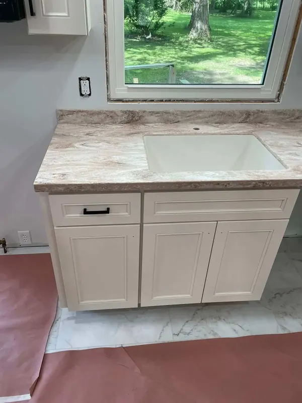 Repairable solid surface kitchen surface