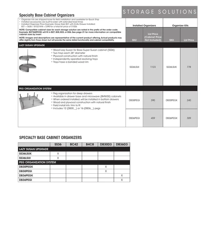 Wolf Classic Impact Series Cabinet Catalog - Page 21
