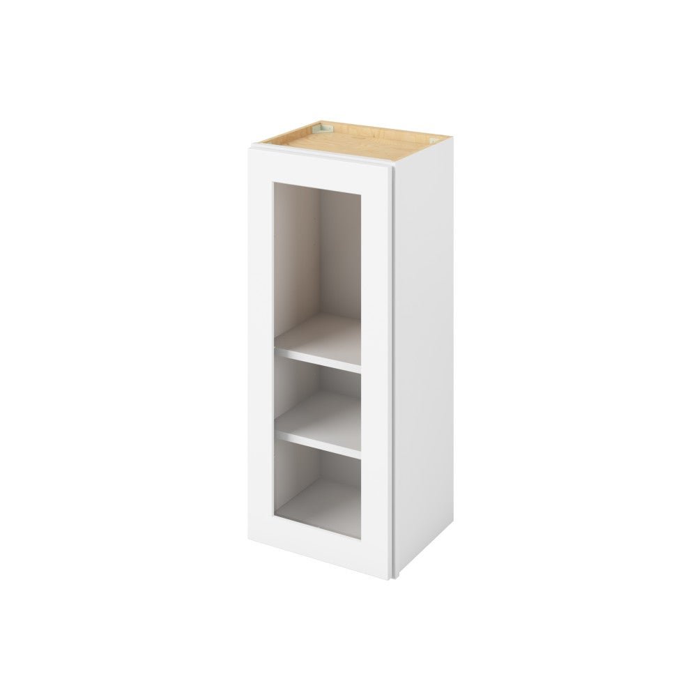 W1536MI &mdash; 15" x 36" Wall Cabinet with Glass Door and Matching Interior, 1 Door, 2 Shelves