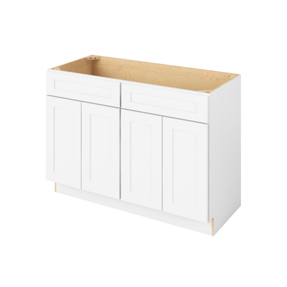 VSB48 &mdash; 48" Vanity Sink Base, 4 Doors-2 False Fronts