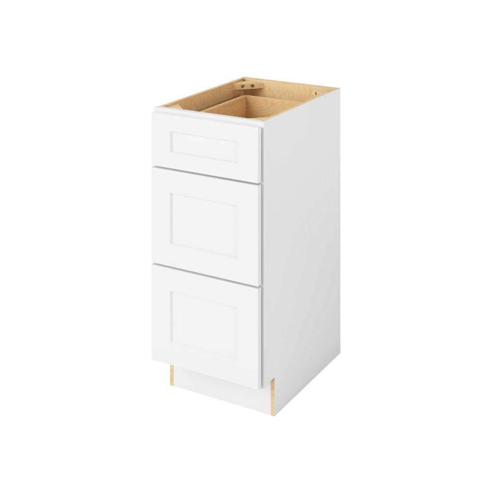 VDB15-3 &mdash; 15" Vanity Three Drawer Base, 3 Drawers