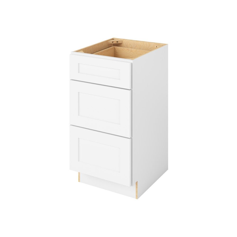 VDB18-3 &mdash; 18" Vanity Three Drawer Base, 3 Drawers
