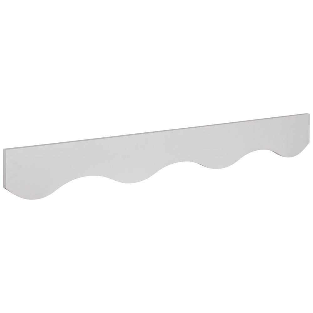 VSC48 &mdash; 48" W x 6" H x 3/4" D Valance Scalloped