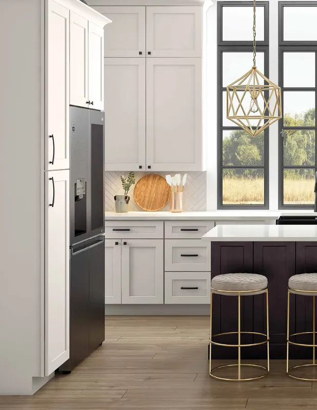Catalina kitchen in Polar White