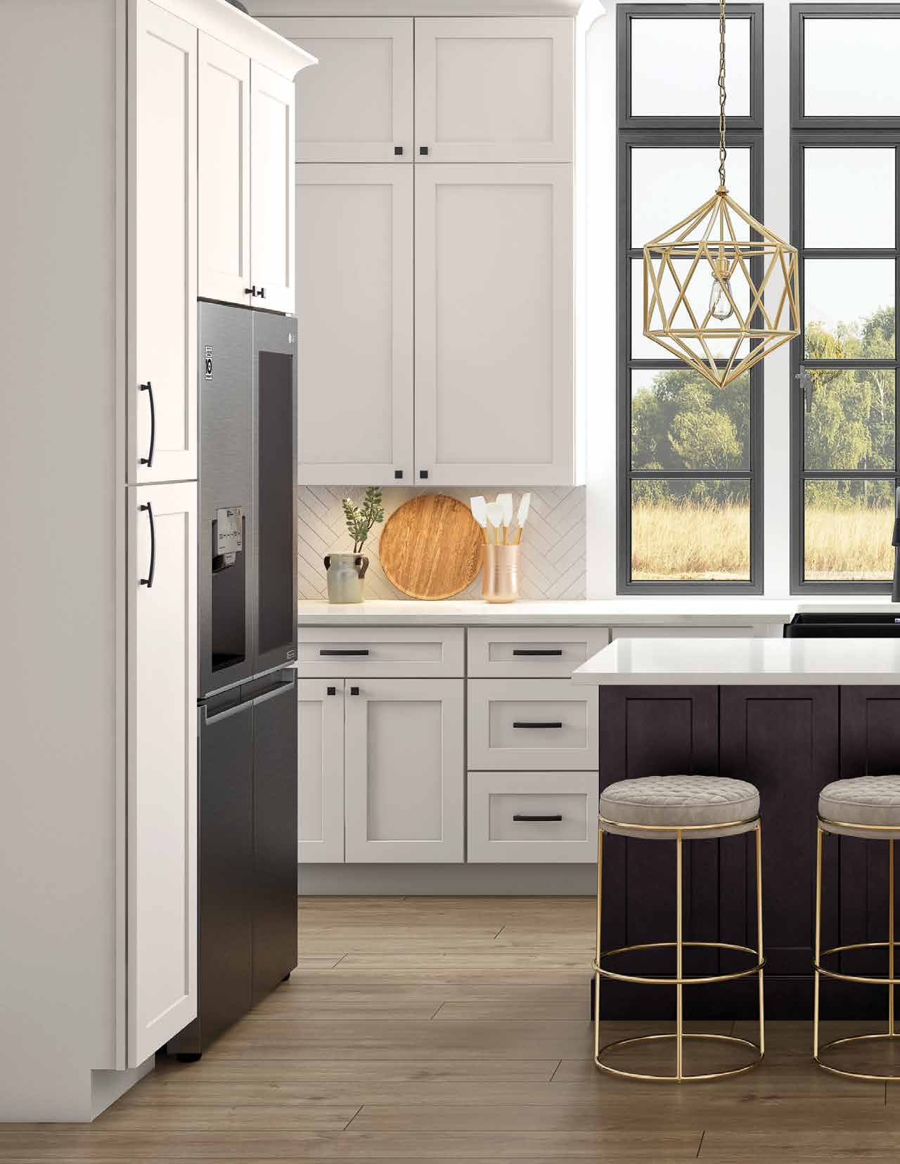 Catalina kitchen in Polar White