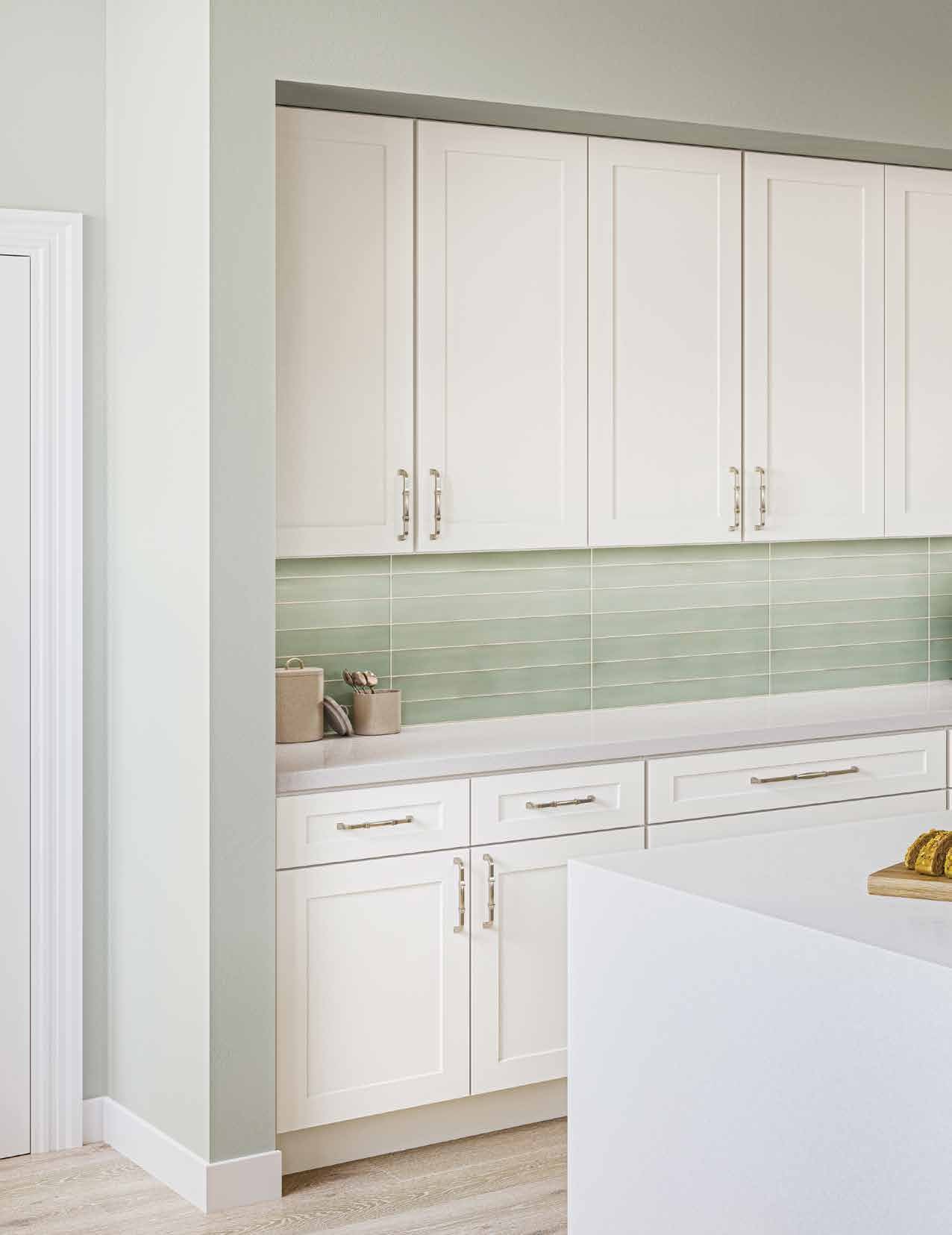 Catalina kitchen in Shell White